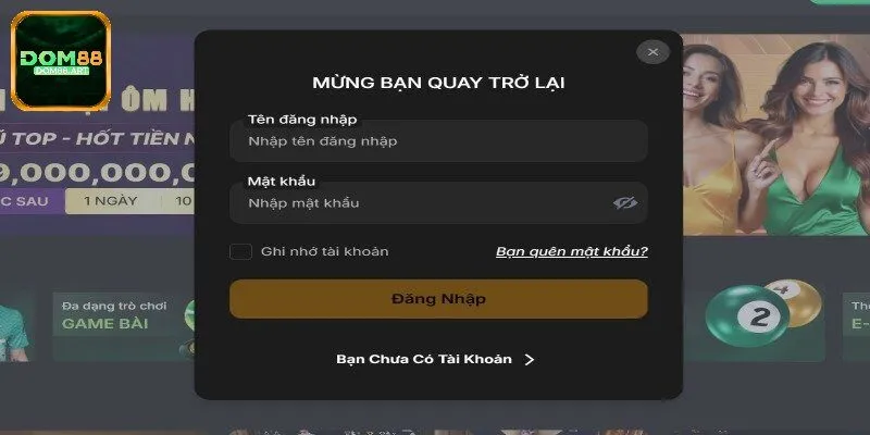 Liên hệ nhân viên hỗ trợ khi gặp lỗi đăng nhập Dom88